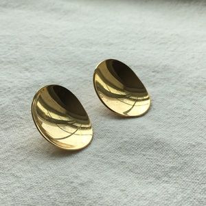 Vintage Gold Statement Earrings